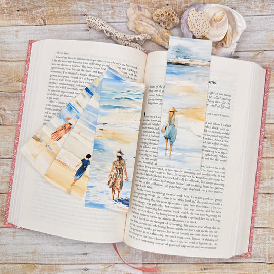 Seaside Stroll Bookmarks Set of 4 Designs