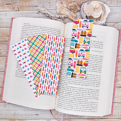 Surf's Up! Bookmarks Set of 4 Designs