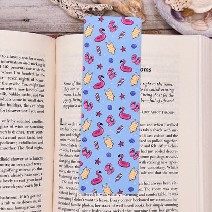 Flamingo Summer Bookmarks Set of 4 Designs