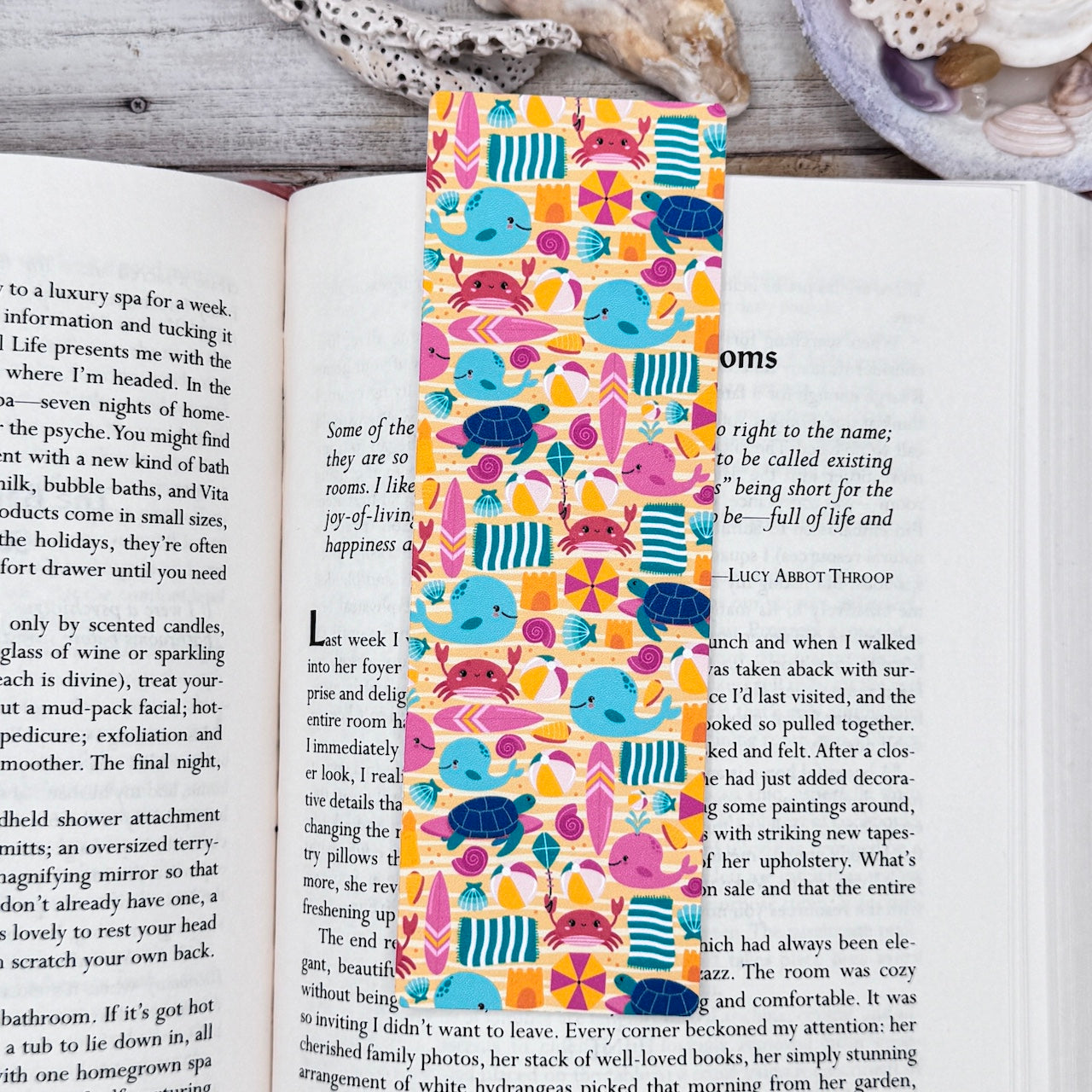 Bright Beach Day Bookmarks Set of 4 Designs