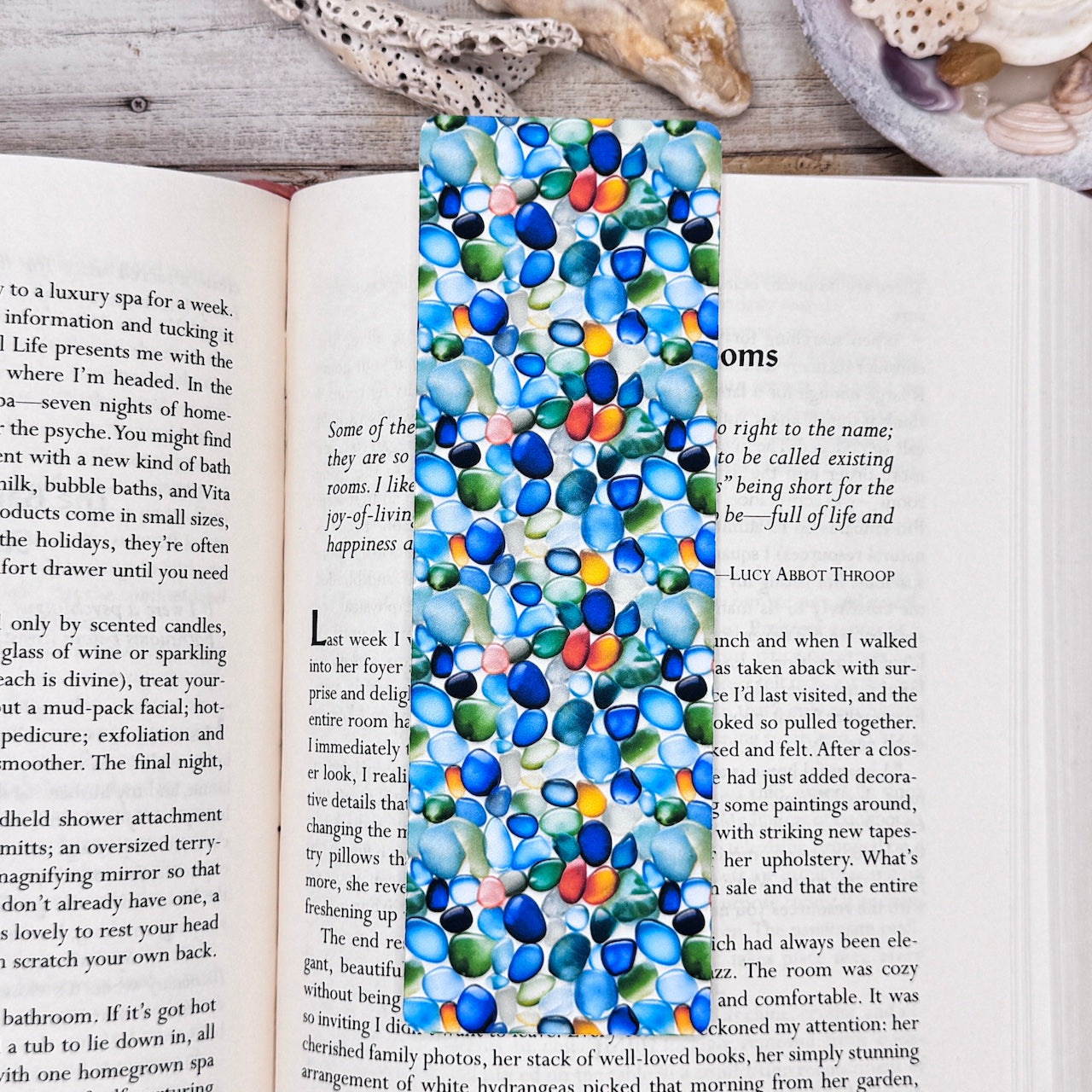 Sea Glass Bookmarks Set of 4 Designs