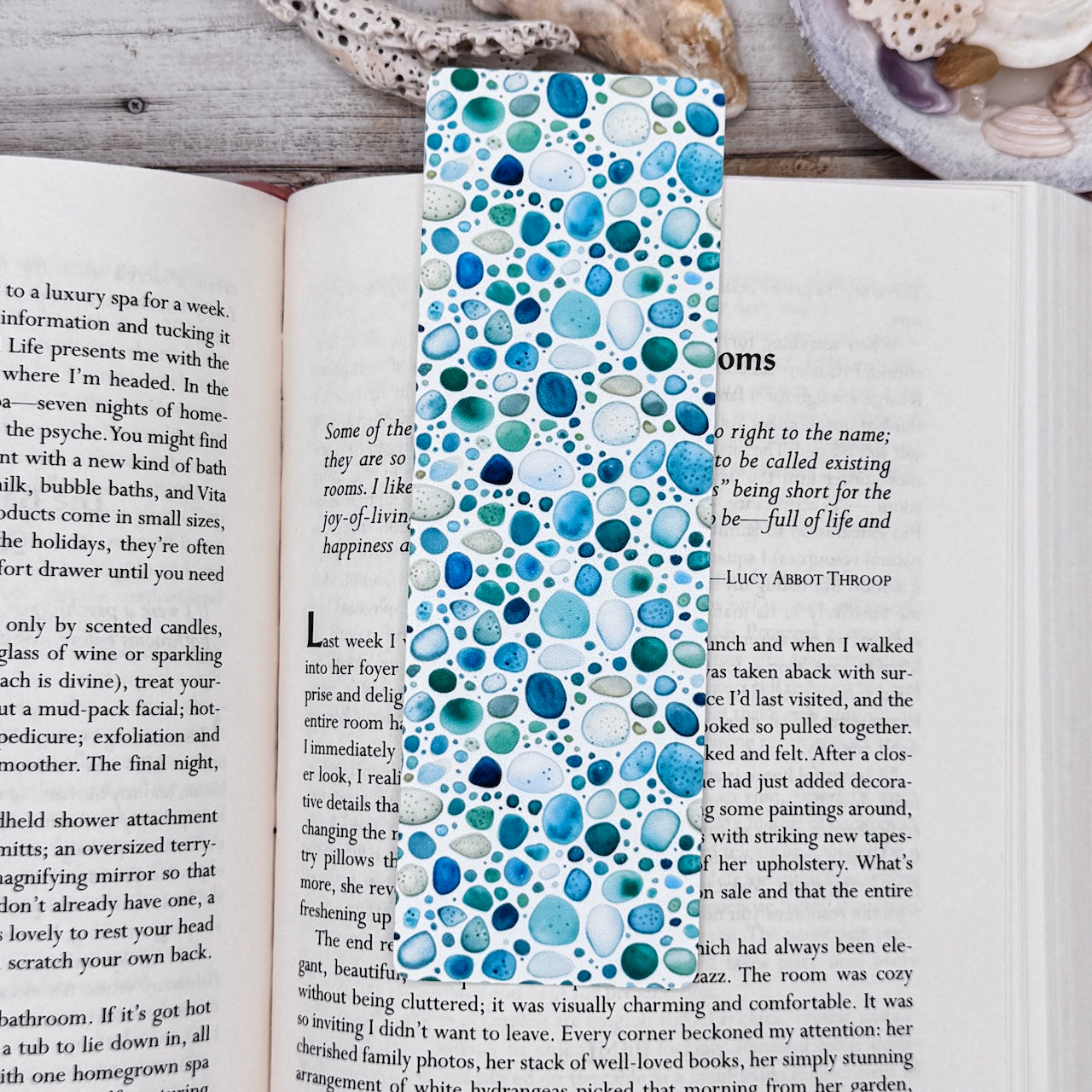 Sea Glass Bookmarks Set of 4 Designs