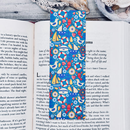 Nautical Blue Bookmarks Set of 4 Designs