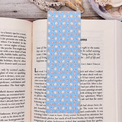 Pastel Seashells Bookmarks Set of 4 Designs