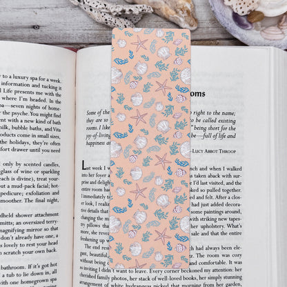 Pastel Seashells Bookmarks Set of 4 Designs