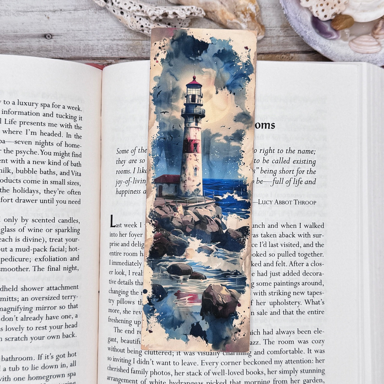 Rustic Lighthouses Bookmarks Set of 4 Designs