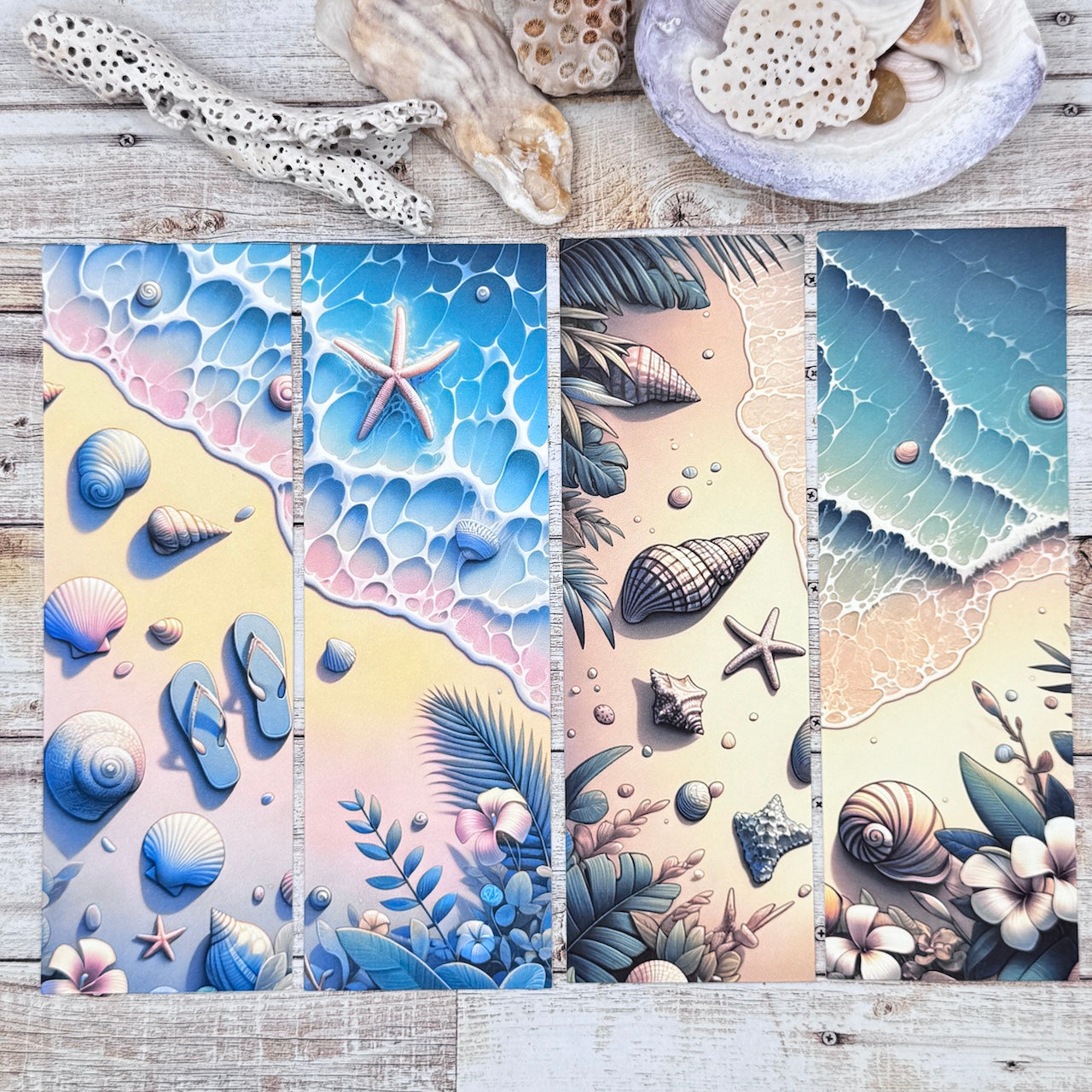 Beachcombers Bookmarks Set of 4 Designs