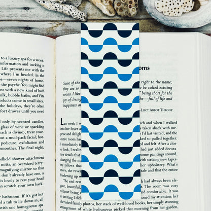 Abstract Waves Bookmarks Set of 4 Designs