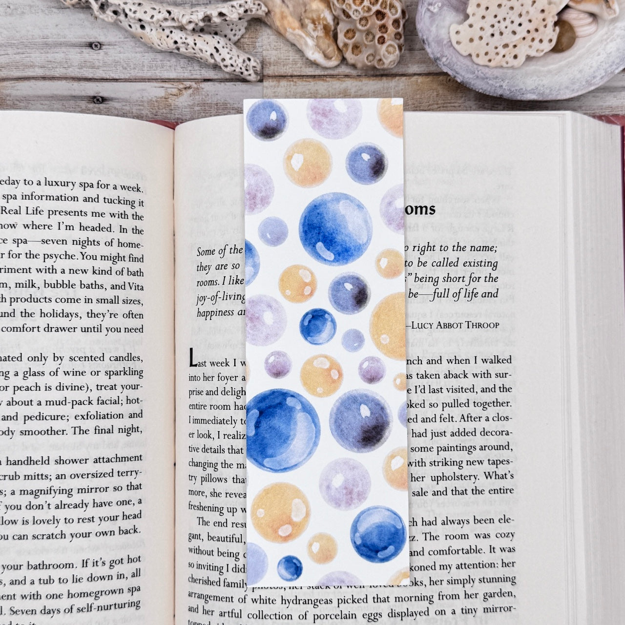 Blue Seahorse Bookmarks Set of 4 Designs