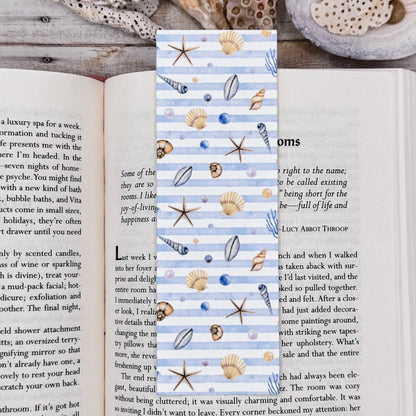 Blue Seahorse Bookmarks Set of 4 Designs