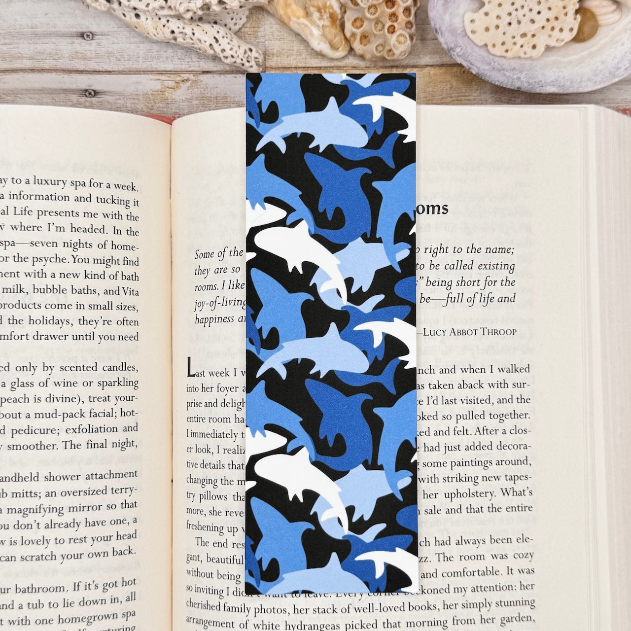 Sea Life Silhouettes Bookmarks Set of 4 Designs