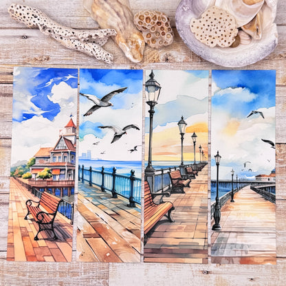 Boardwalk Views Bookmarks Set of 4 Designs