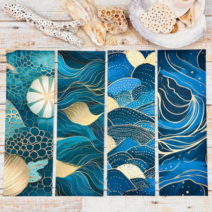 Deep Blue Sea Bookmarks Set of 4 Designs