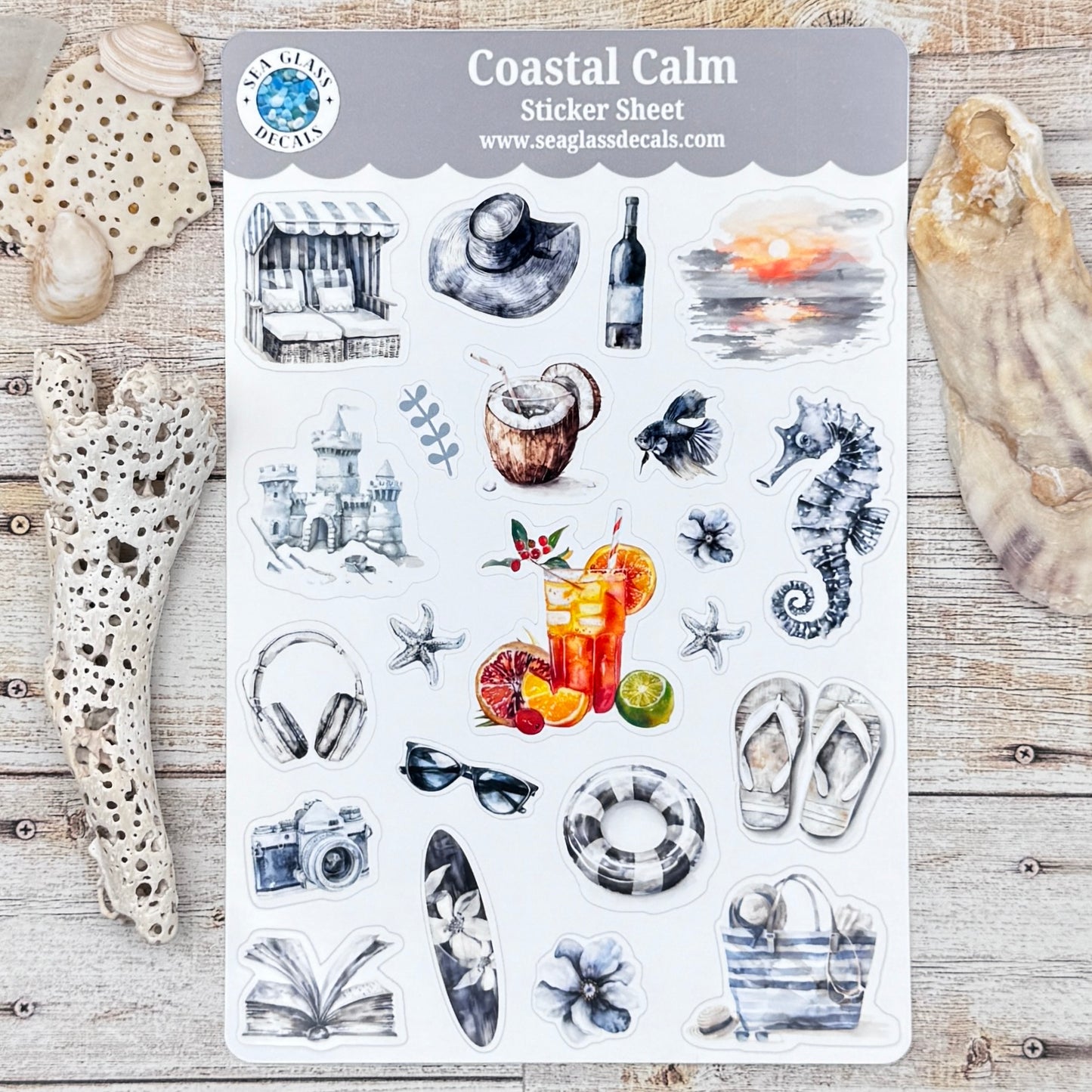 Coastal Calm Sticker Sheet