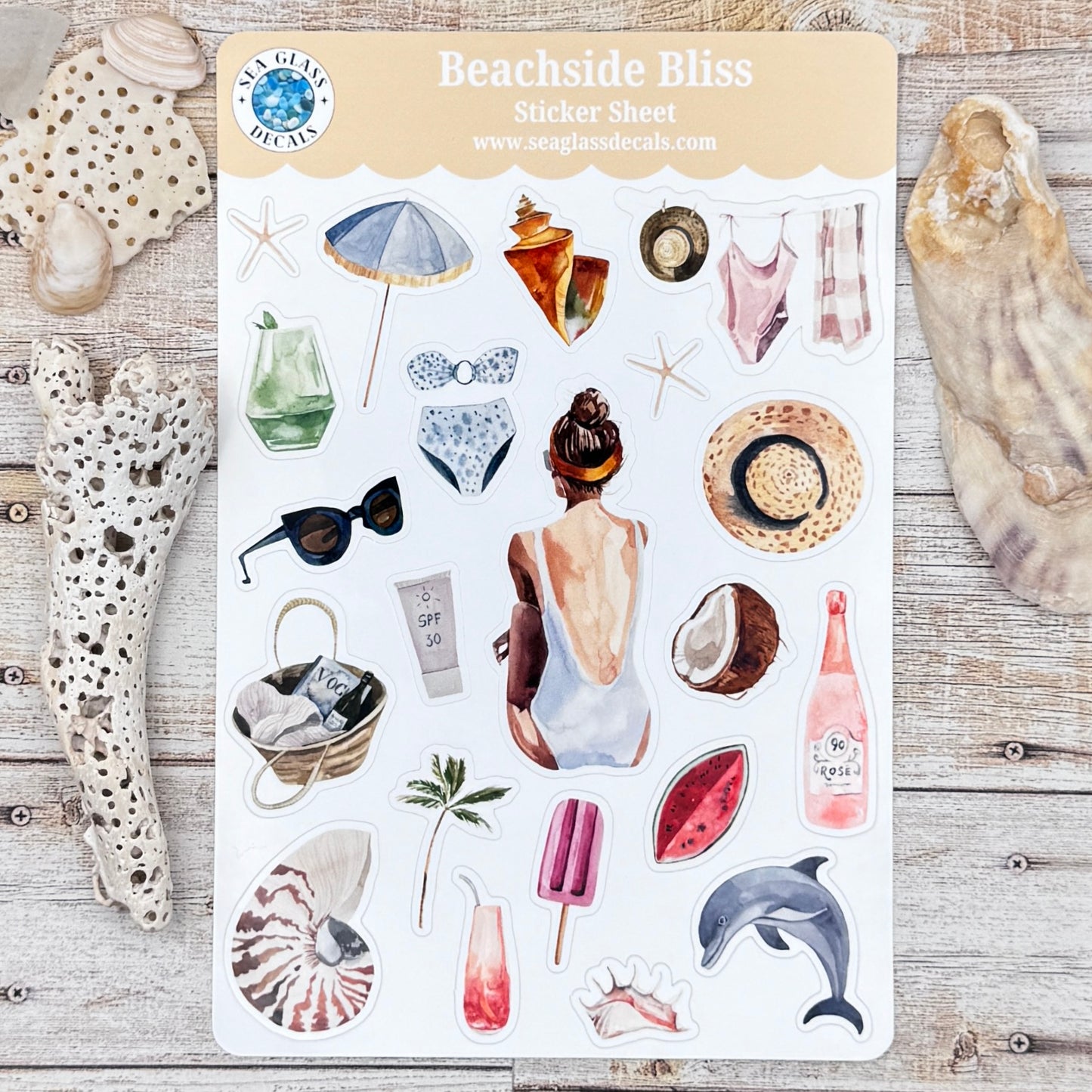 Beachside Bliss Sticker Sheet