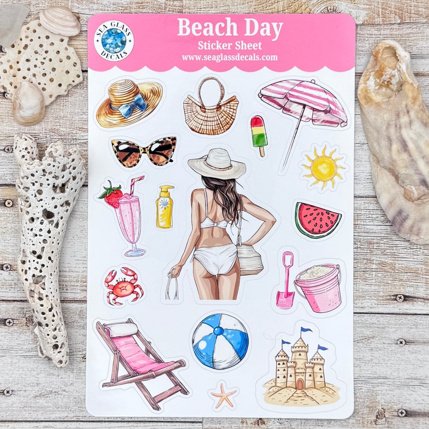 Beach Day Sticker Sheet