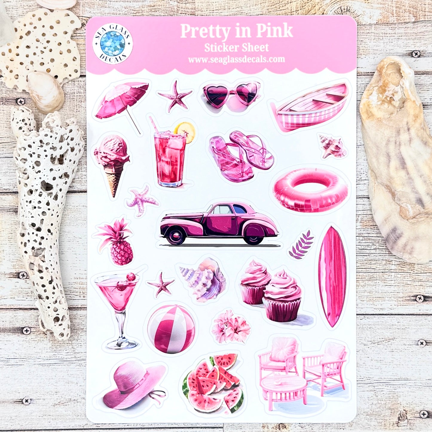 Pretty in Pink Sticker Sheet