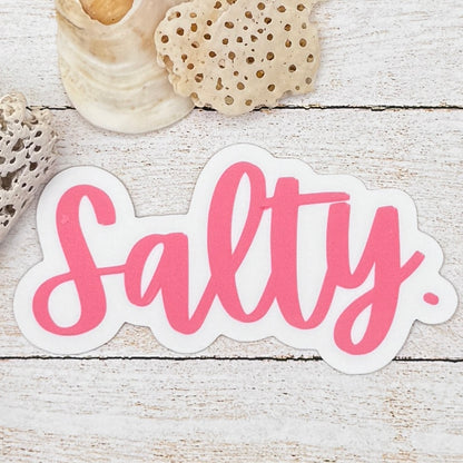 Salty. Period Die Cut Sticker