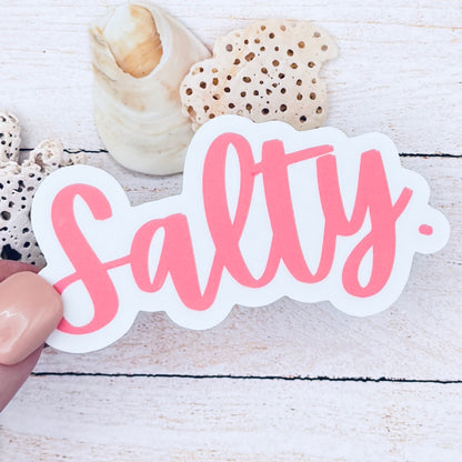 Salty. Period Die Cut Sticker