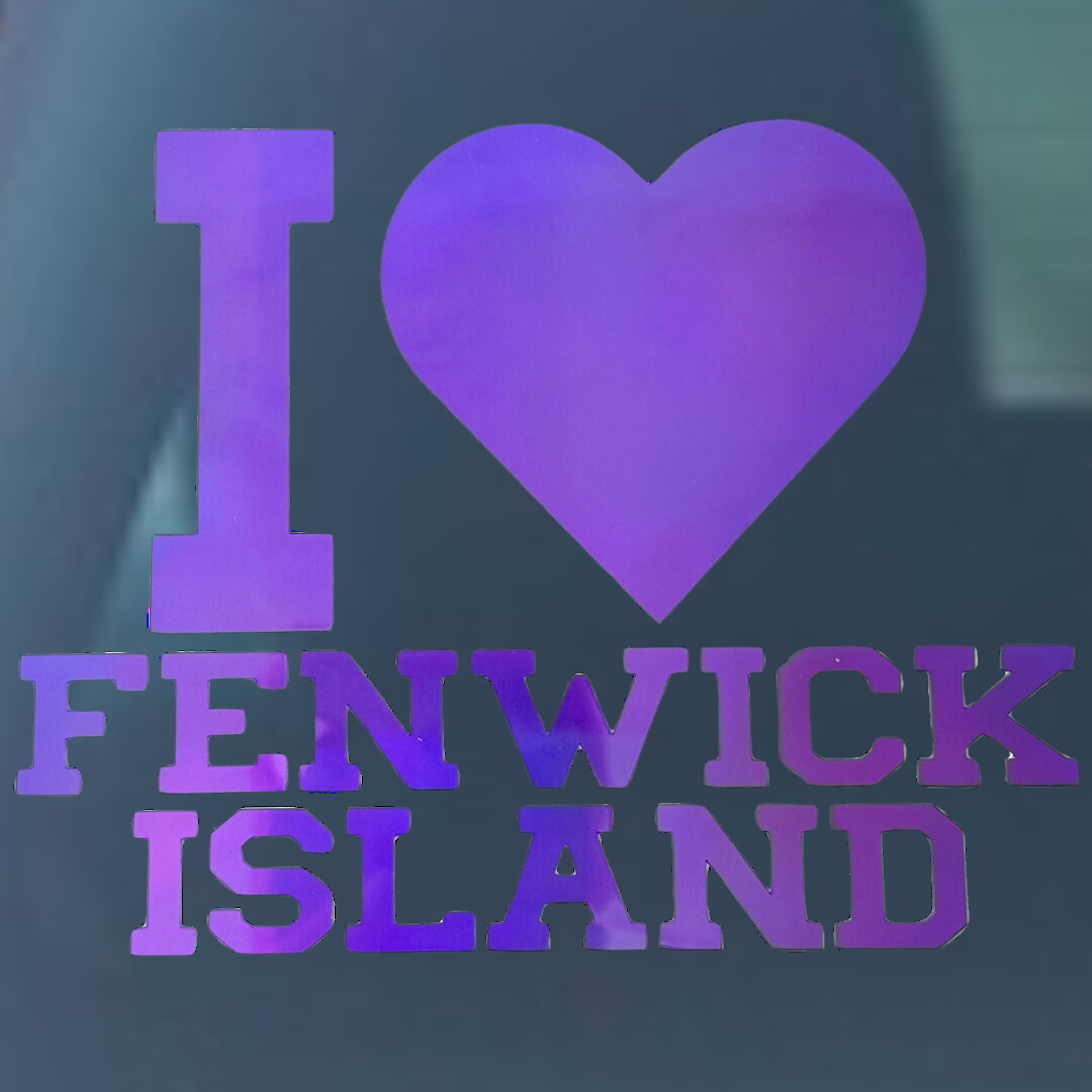 I Love Fenwick Island Vinyl Decal - 6 Colors Available