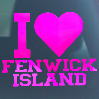 I Love Fenwick Island Vinyl Decal - 6 Colors Available