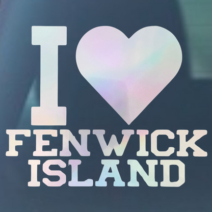 I Love Fenwick Island Vinyl Decal - 6 Colors Available