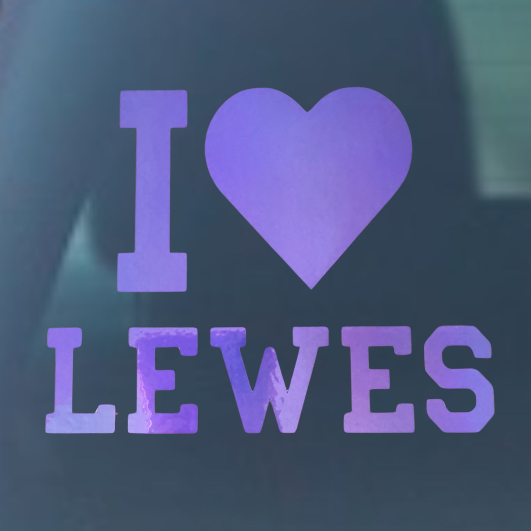 I Love Lewes Vinyl Decal - 6 Colors Available