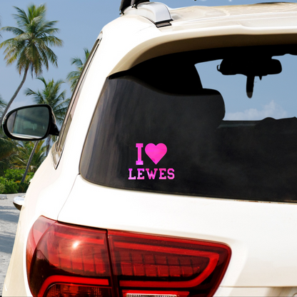 I Love Lewes Vinyl Decal - 6 Colors Available