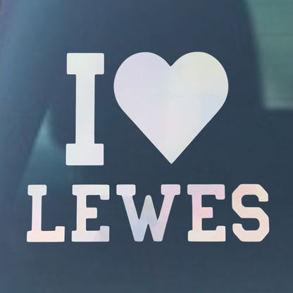 I Love Lewes Vinyl Decal - 6 Colors Available