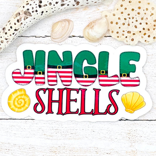 Jingle Shells Die Cut Sticker