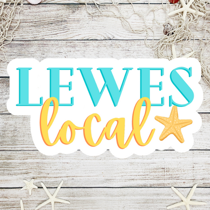 Lewes Local Die Cut Sticker