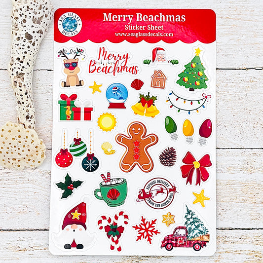 Merry Beachmas Sticker Sheet