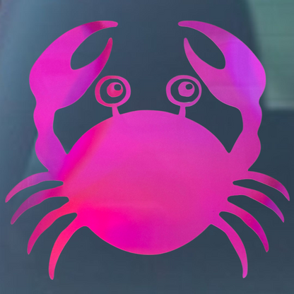 Crab Vinyl Decal - 6 Colors Available