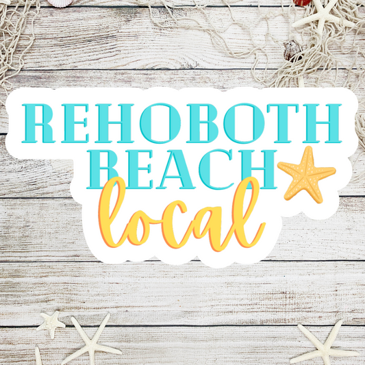 Rehoboth Beach Local Die Cut Sticker