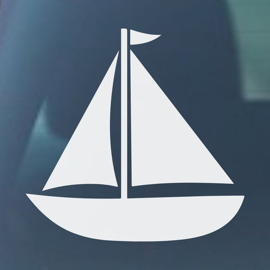 Sailboat Vinyl Decal - 6 Colors Available