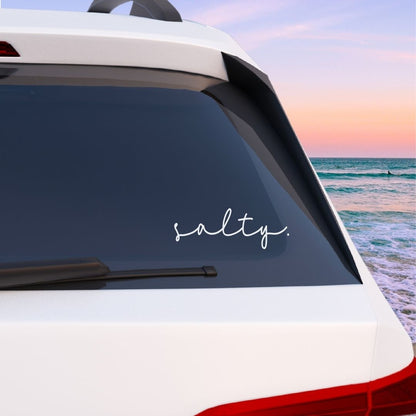 Salty. with a Period Vinyl Decal - 6 Colors Available