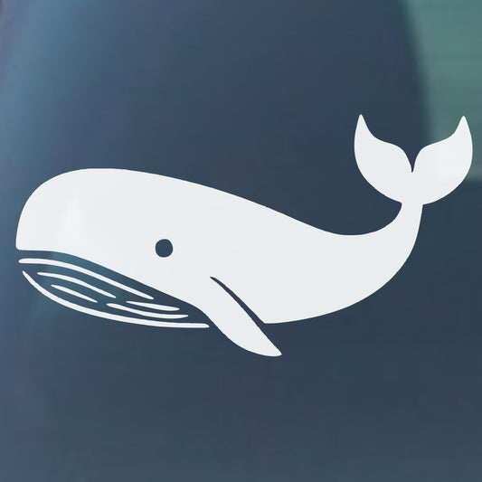 Whale Vinyl Decal - 6 Colors Available