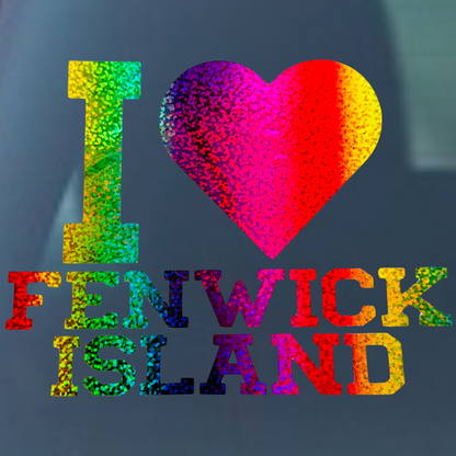 I Love Fenwick Island Vinyl Decal - 6 Colors Available