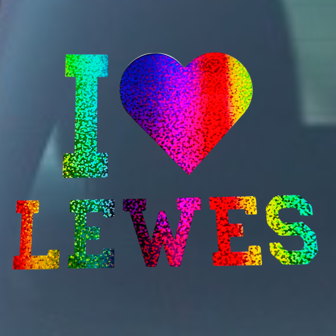 I Love Lewes Vinyl Decal - 6 Colors Available